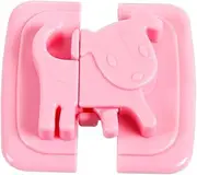 LOLIPPYY 10 Pcs Safety Locks Pinch Locks for Cabinets Refrigerators Pink Easy Install No Tools Required Protects Pets from Accidental Injury