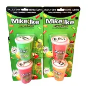 Mike and Ike Assorted Fruits Scented SLIME Cans Lot of 4 Flavors NOT CANDY NEW
