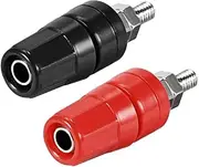 XYWHPGV 1 Pair Binding Post Terminal, M4 Thread Power Amplifier Speaker Connector, Banana Plug Jack Socket 1.46-inch Length(81249 0d59e 5365a 4467c 9f80f 2a497