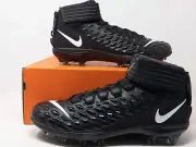 [Sz 12] Nike Force Savage Pro 2 Football Cleats Black White AH4000-002 Men's