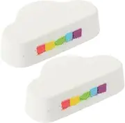 FOMIYES 2pcs Bath Salt Ball Fizzing Cake Bath Steamer Shower Shower Bath Balls Essential Oils Balls The Clouds Child Bubble Ball