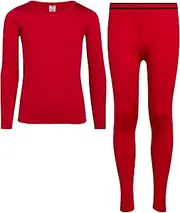 [Only Boys] Thermal Underwear Set – 2 Piece Brushed Fleece Top and Long Johns (2T-16)