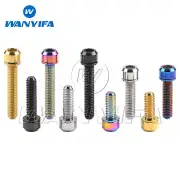 Titanium Bolt M5/M6x16 18 20 25 30 35mm Hex Screw for Bike Stem Bolt with Washer