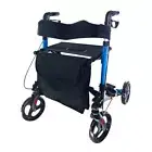 4Wheels Folding Rollator Walker Walking Frame Mobility Aid Lightweight AU