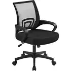Office Desk Chair Ergonomic Mesh Adjustable Task Chair Computer Chair in Black