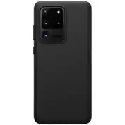 Bumpers Shockproof Anti-fingerprint Smooth Soft Liquid Silicone Protective Case for Samsung Galaxy S20 Ultra / Galaxy S20 Ultra 5G 2020 BLACK COLOR