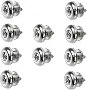 LRXIYODE 10pcs Falling Guitar Strap Buckle Locks Durable Fixators for Acoustic Electric Guitars Bass Ukulele Easy Install Prevent Strap Slipping Replacement End Pins