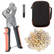 300Pcs Grommet Tool Kit Eyelet Pliers 3/8" Press with 10Mm Grommets Complete