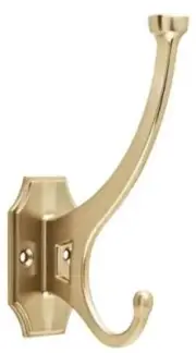 5-3/4" Graceful Garment Hook Champagne Bronze