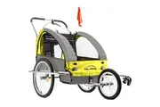 Tag-along Kids Bike Trailer Bicycle Pram Stroller Children Jogger Yellow