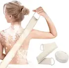 Natural Loofah Sponge, Exfoliating Body Scrubber, Back Scrubber for Shower Set (
