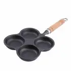 4 Cup Cast Iron Egg Frying Pan Divided Egg Skillet Pan Fried Egg Pan Cooker Panc