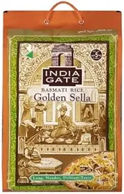India Gate Sella Parboiled Basmathi Rice - 5 kg