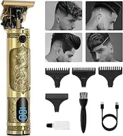 LONENESSL Hair Clippers Beard Trimmer for Men, Electric Cordless Clippers, Zero Gapped T-Blade Trimmer with 3 Guide Combs & Charging Base