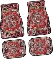 Car Floor Mats - Bohemian Style Front and Rear Auto Rugs, Front Rear Full Auto Rugs | Heavy Duty Boho Carpet with Anti Slip Backing, Automotive Car Floor Liners for Car SUV Truck