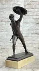 Bronze Marble Statue Roman Military Warrior War Sparton Art Deco Sculpture Decor