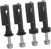 gernie 4Pcs Black Mounting Pins Compatible with MaxTrax MKII Recovery Boards, Sturdy Lockable Safety Mount Pins Set