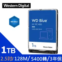 在飛比找PChome24h購物優惠-WD【藍標 7mm】(WD10SPZX) 1TB/5400轉