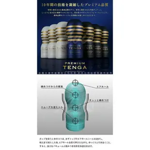 日本TENGA Premium 10周年限量紀念杯深管口交型自慰杯 黑金緊實 TOC-101PH