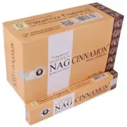 Vijayshree GOLDEN NAG CINNAMON Incense - Bulk 1 Box (12 Packets)