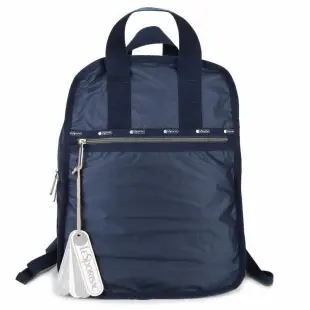 現貨直出 Lesportsac 2297 深藍 Urban Backpack  超輕量雙肩拉鍊手提後背包 限量優惠 明星大牌同款