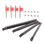 4 Set Of 7/8/10/12Mm Sclcr Lathe Boring Bar Tool Holder+10Pcs Ccmt 06028997