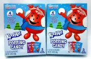 2 Pck Kool-Aid Popping Candy 4 Pack-3 Fruity Flavors+ Story Book+Games Christmas