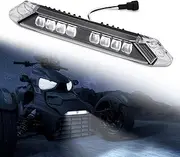 KEMIMOTO Front Bumper Light Bar LED Compatible with Can-Am Ryker 600, 900, Sport and Rally Edition 2019-2023 Daytime Running Light Kit Black Light Accessories