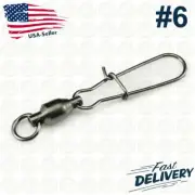 Manloong Fishing Ball Bearing Swivel With Dual Lock Snaps Duo lock Snaps #6