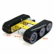 Aluminum Alloy 6WD Tracked Robot Tank Chassis for Arduino Education Competition