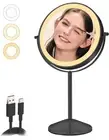 Vanity 7inch Mirror with Lights Rechargeable 1x/10x Double Sided Mirror