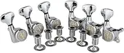 Guyker 6Pcs Guitar Locking Tuners (6 Right Handed) – 1:18 Ratio Lock String Tuning Key Pegs Machine Heads Set Replacement for LP, SG, TL Style Electric, Folk or Acoustic Guitars – Chrome