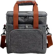 Large Cooler Bag,Portable Picnic Cooler Large Lunch Bag - Reusable Lunch Box Waterproof Cooling Tote Food Storage for Pool Beach Camping Hiking Travel Shopping School