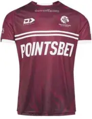 Manly Sea Eagles 2024 NRL Mens Maroon Training Shirt Sizes S-7XL BNWT