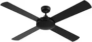Devanti 52'' Ceiling Fans, Fan Lights and Remote for Bedroom Living Room Indoor, AC Motor LED Light 3 Speed 130cm Black Control Quiet Breezes Blades 8 Hour Timer