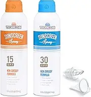 GoPong Sunscreen Flask 2 Pack - Aluminum Spray Bottle Hidden Flask for Liquor - Includes Funnel and Liquor Bottle Pour Spout