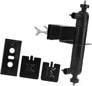 Perfk Outdoor Security Camera Gutter Mount Quick and Easy Installation Sturdy Practical Adjustable Angle Camera Holder Stand Shelf, Black