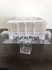 Lot of 25 Container Store Mini Boxes With Lid For Storage, Candy & Crafts