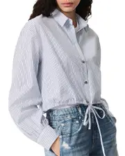 rag & bone Georgie Stripe Poplin Shirt Small