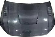 Hood Scoops for Cars， Carbon Fiber Engine Cover Compatible for Vw Polo 19-22 Modified Style Bonnet Hood Scoop Car Accessories