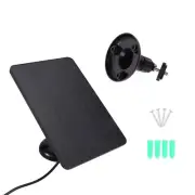 4W Solar Panel for Home Security Camera Solar Cells Powered Type C Black D9A4