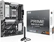 ASUS Prime B840-PLUS WiFi-CSM AMD AM5 B840 ATX Motherboard, Advanced AI Ready, DDR5, PCIe 4.0, 3X M.2, Wi-Fi 6E, 2.5Gb LAN, DisplayPort, HDMI™, USB 10Gbps Type-A & Type-C®, BIOS Flashback™, Aura Sync