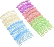 Mikinona 50pcs Plastic Hair Combs: Hair Clip Combs Accessories For Girls Women - 16-teeth Barrette Clips For Women - Hairstyling Accessories