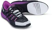 [KR Strikeforce] Jazz Black/Purple Lightweight Women's Bowling Shoe with Comfort Fit Technology