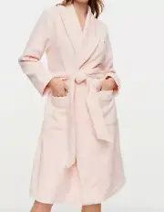 NEW PETER ALEXANDER WOMENS PINK TOWELLING COTTON DRESSING GOWN XS RP$129