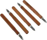 EXAOMBLE 5Pcs Knives Durable Hand Carving Tools for Woodworking Comfortable Grip for Crafting Unique Designs for Hobbyists and Professionals