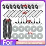 For Dreame Bot L10s Plus Robot Vacuum Cleaner Brush Dust Bag Filter and Mop Cloth Replacement Spare As Shown