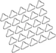 HOMSFOU 48pcs Heavy Duty Triangle Buckle for Trampoline Surface Replacement Parts Secure Attachment Simple Installation Versatile Compatibility Impact Reduction for Safe Jumping