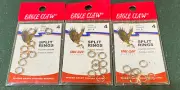 3 Packs Eagle Claw Split Rings Size 4 Quantity 24 8/pk 01143-004 SRN-4