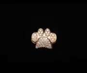 AUTHENTIC Pandora Rose Sparkling Paw Print Charm 781714C01 NEW